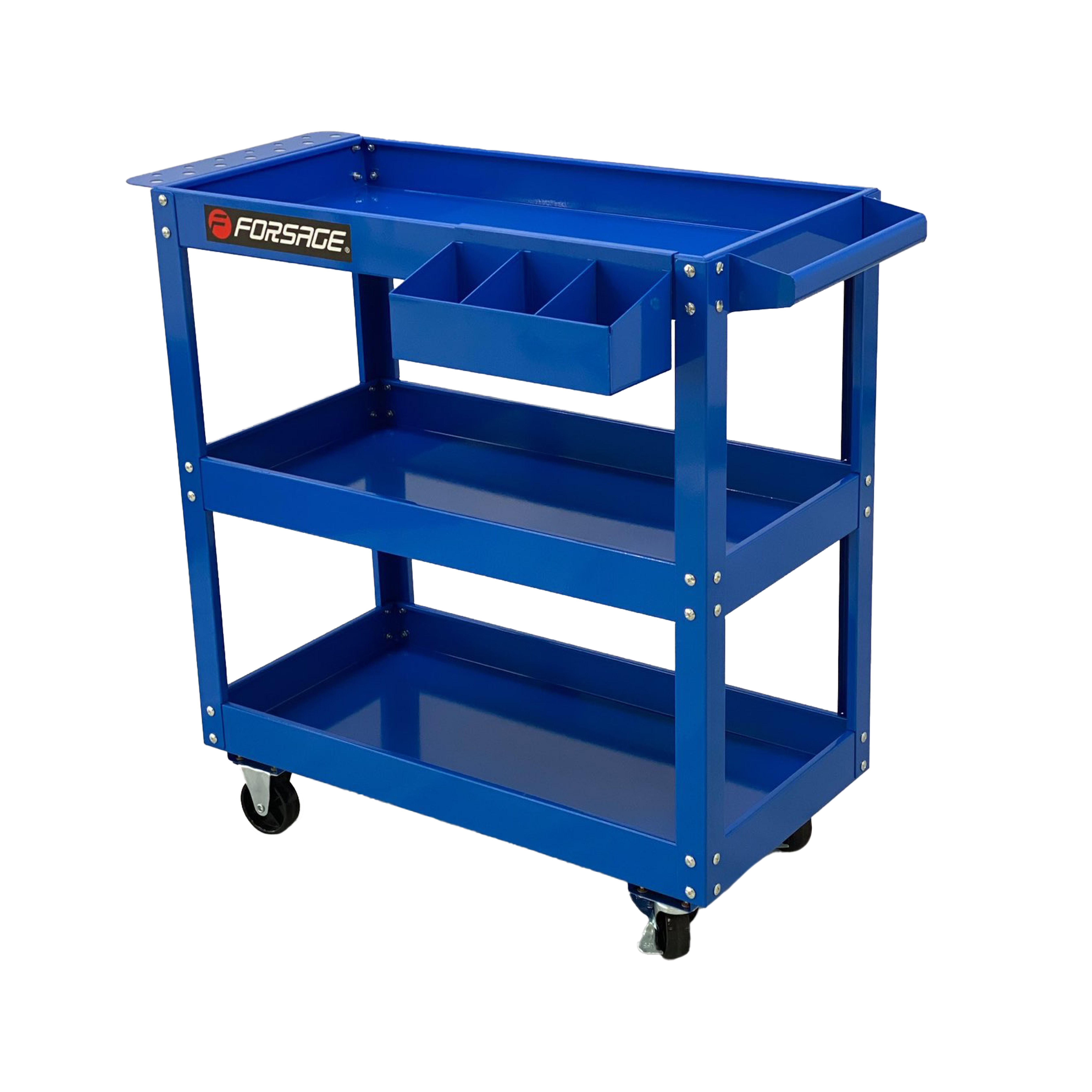 3-Tier BlueTool Cart Trolley Workshop Garage Storage Organizer Steel