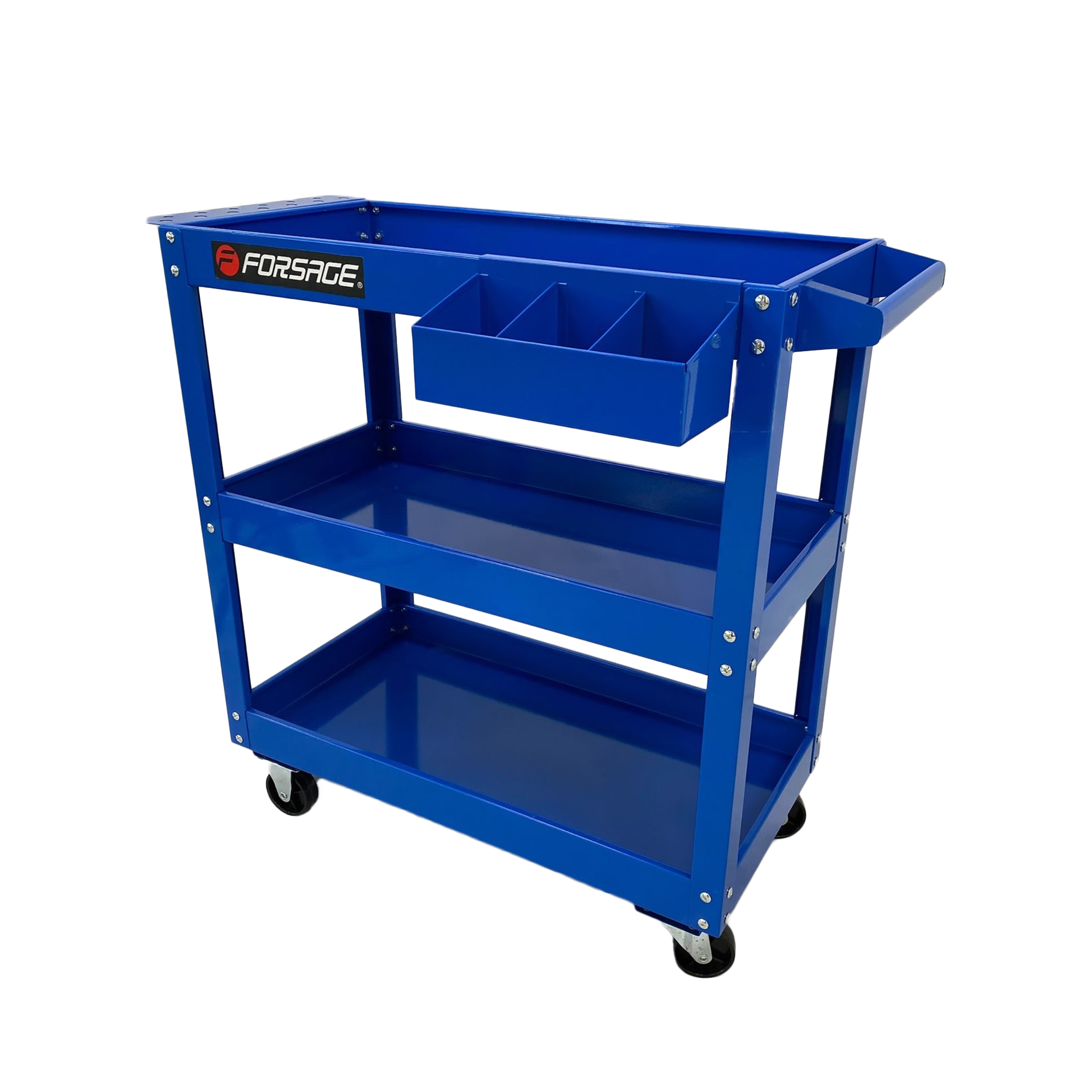3-Tier BlueTool Cart Trolley Workshop Garage Storage Organizer Steel