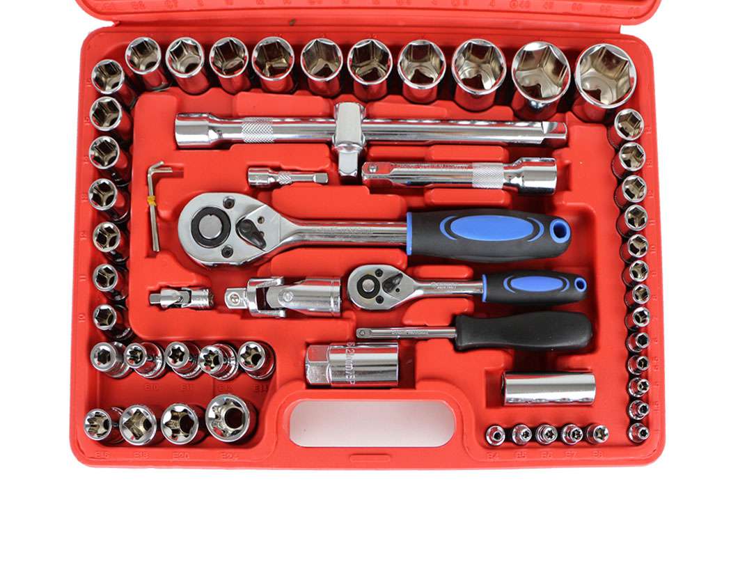 108Pc SRUNV DR. Socket Ratchet Wrench Set, Bit Extension 1/2 1/4 Inc